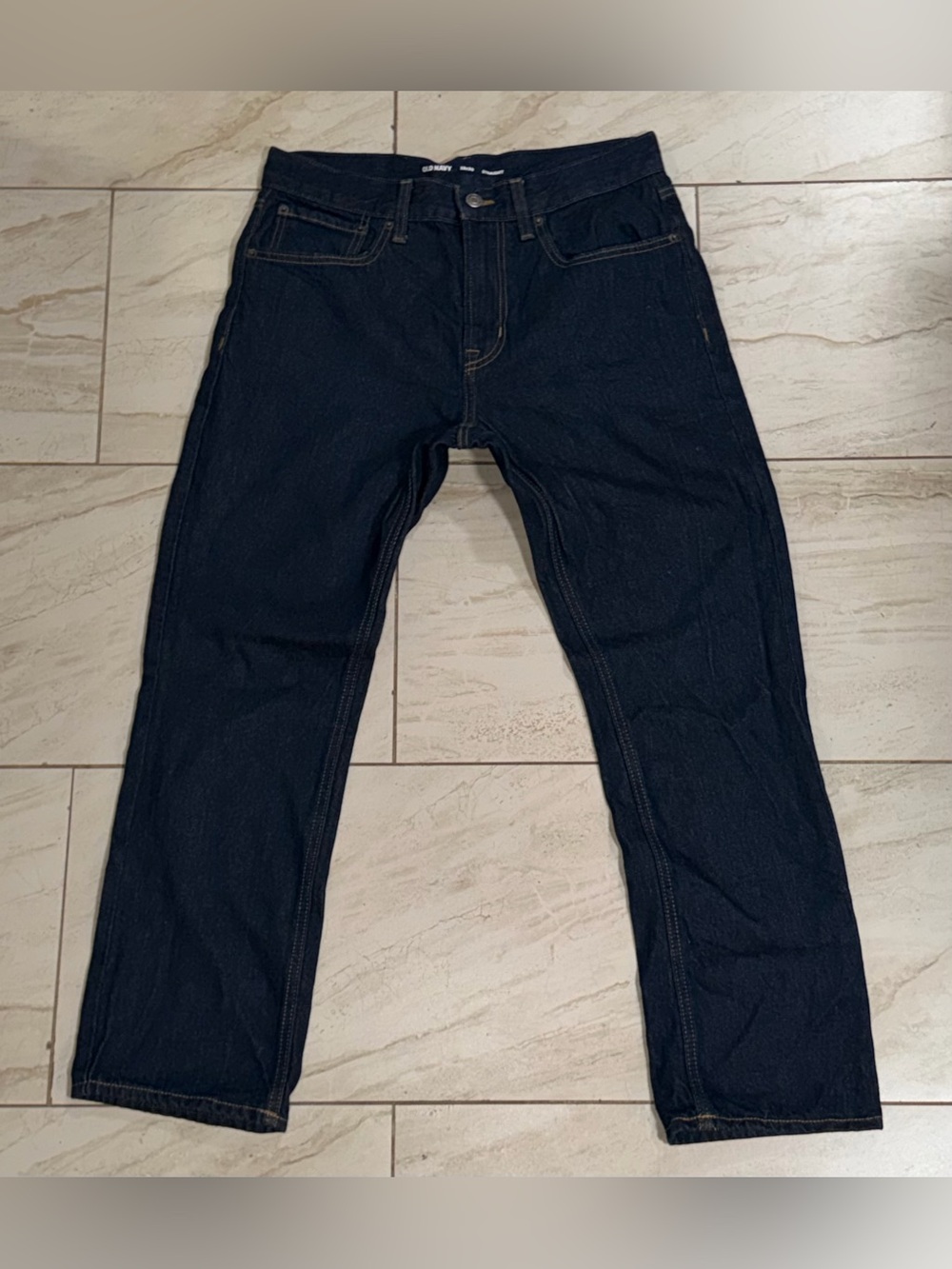 OLD NAVY DARK BLUE INDIGO STRAIGHT LEG DENIM